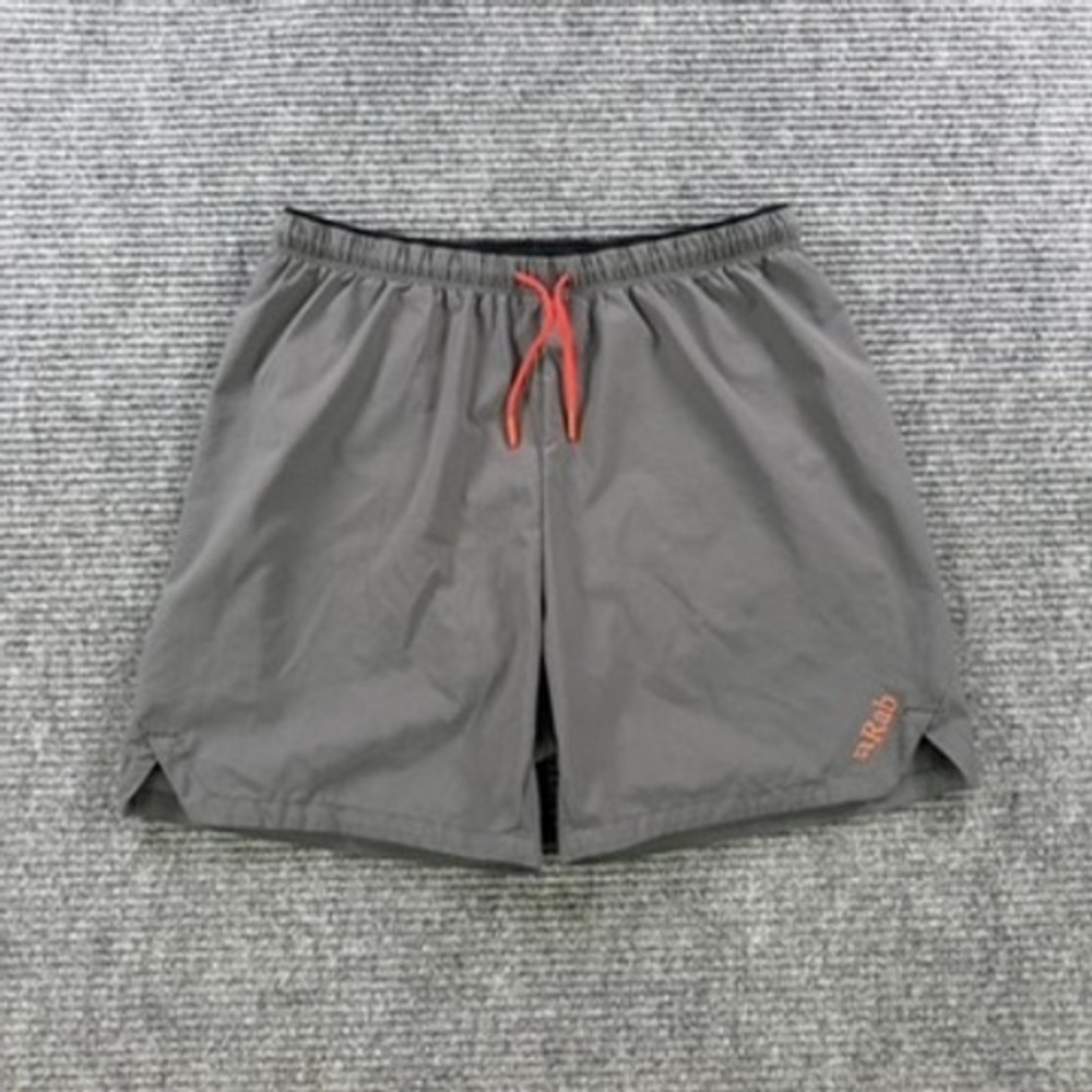Rab Grey Running Shorts Mens 30 Technical Performance Athletic Liner Pocket